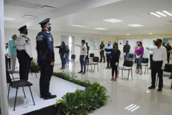 Toman protesta a integrantes de la unidad de asuntos internos de la SSPYTM