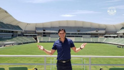 Palencia visita el estadio de fútbol de Mazatlán