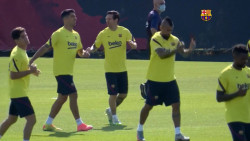 El Barcelona se alista para su siguiente partido