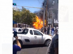 Video: automovil se incendia y explota en Culiacán