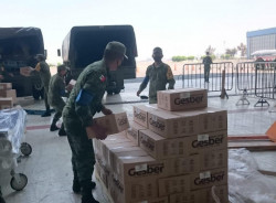 Traslada la SEDENA más  insumos médicos para Sinaloa