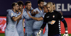 El Atlético con Herrera golea al Osasuna