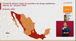 Sonora y Sinaloa continúan pintados de rojo en el Semáforo de Riesgo para la próxima semana