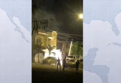 Cable de luz explota y causa pánico en Foresta