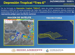 Se forma Depresión Tropical en el pacífico