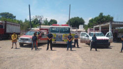 Bomberos de Escuinapa trabajan bajo protesta