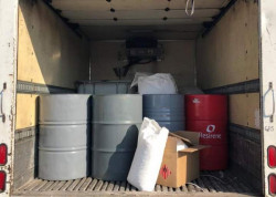 Interceptan cargamento con distintas sustancias presumiblemente utilizadas para la elaboración de drogas