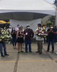 Rinden homenaje a personal del IMSS que falleció por COVID-19