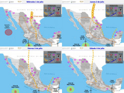 Se formó depresión tropical en el pacífico