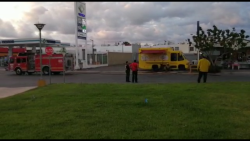 Fuga de gas en camión de comida genera movilización