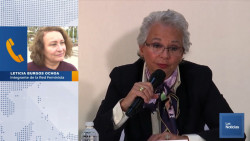 Activistas envían mensaje a Olga Sánchez Cordero