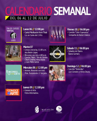 Actividades culturales para esta semana