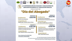 Festejan virtualmente el "Día del abogado"