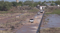 Se desbordó la presa derivadora por las lluvias del lunes por la noche