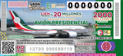 Anuncian para septiembre sorteo equivalente al avión presidencial