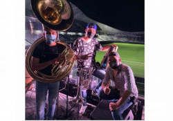 Fotogalería: Así se prepara la Banda El Recodo para su concierto en "El Kraken"