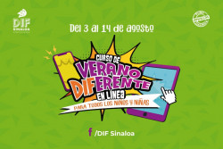 Inician cursos de verano del DIF Sinaloa, son en línea