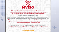 SEPyC se deslinda por descuento a maestros por supuesta fundación humanitaria