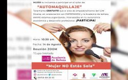 Invitan a curso de automaquillaje en línea gratis