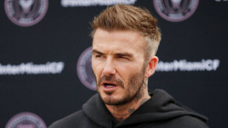 Al estilo Miami Vice, Beckham apareció en programa de TV