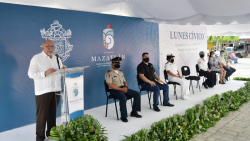 Con 'Lunes Cívico virtual' dan bienvenida al ciclo escolar en Mazatlán