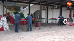 Comienza a vestirse tricolor el Palacio Municipal