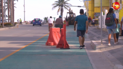 Ven riesgo de accidentes con ciclovías en la Camarón Sábalo