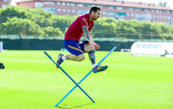 Lionel Messi entrena en día de descanso