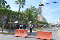 Implementan operativo de vigilancia en el centro de Mazatlán