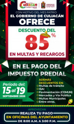 Este sábado terminan descuentos en el predial en Culiacán