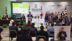 Presenta segundo informe de gobierno el presidente Sergio Pablo Mariscal.