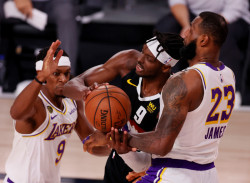 Los Nuggets vencen a los Lakers en el tercer partido