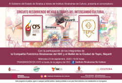 Inicia la Compañía Folclórica Sinaloense programa de charlas en línea