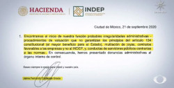 Ex director renuncia y denuncia robos en el Instituto Nacional para Devolverle al Pueblo lo Robado