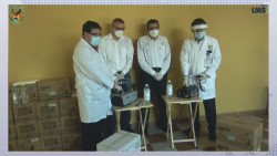 La UAS entrega  26 máquinas sanitizantes