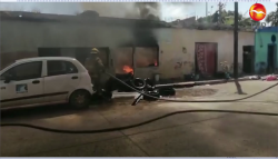 Se incendia negocio abandonado en la Montuosa