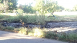 En el abandono parque en el sector Villa Satélite