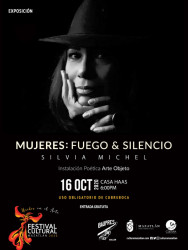 Invitan a la inauguración de “Mujeres: fuego y silencio”.