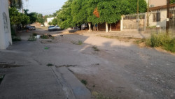 Calle mina del Mazonique en mal estado