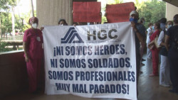Trabajadores del HGC piden pago por alto riesgo