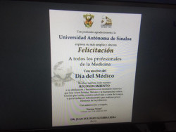 Reconoce la UAS la labor de los médicos en su día