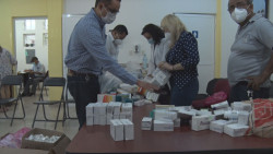 Donan medicinas para diabetes e hipertensión a trabajadores del ayuntamiento