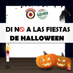 No a las fiestas de Halloween este fin de mes: Protección Civil Sinaloa