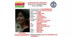 Ayúdanos a encontrar a Crystal Osuna: Alerta Amber Sinaloa
