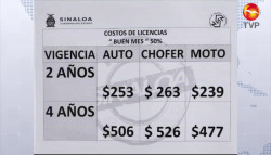 Trámites de licencia con 50 por ciento de descuento