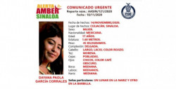 FGE pide ayuda para encontrar a Dayana Paola: fue vista por última vez en Culiacán