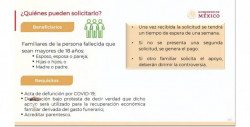 IMSS dará apoyo de 11 mil 460 pesos a las familias que hayan perdido un familiar por Covid-19