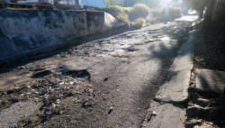 Destrozada la Avenida de las fuentes