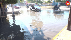 Estrenan año y también fuga de agua potable