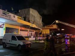 Incendio en el Mercado de Abastos de Culiacán
